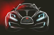 Bugatti SUV front end sketch
