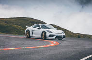 Porsche 718 Cayman GT4 - cornering front