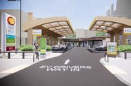Future forecourt - render