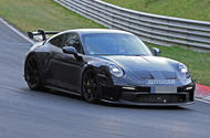 Porsche 911 GT3 prototype at Nurburgring - track front