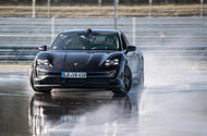 Porsche Taycan breaks electric drift record - official images - lead