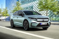 Skoda Enyaq official reveal images - tracking front