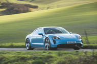 Porsche Taycan 4S 2020 UK first drive review -  hero front