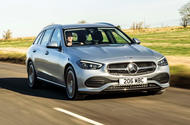 1 Mercedes C Class Estate 220d 2022 UK review tracking front