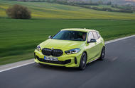 01 BMW M135i xdrive 2022 first drive hero front track
