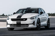 Polestar2 BST Edition 270 front three quarters on track