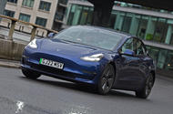 Tesla Model 3 2022 front tracking cornering