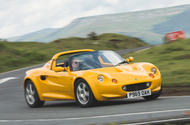 98 lotus elise front cornering