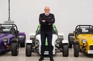 Bob Laishley with Caterham line up