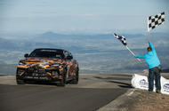 Lamborghini Urus   Pikes Peak Record finish line