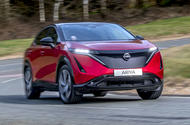 Nissan Ariya Red cornering front