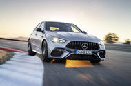 Mercedes AMG C63 cornering
