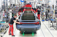 Audi e tron GT production line 2022