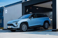 Nio ES6 2022 leaving battery swap station