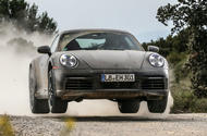 Porsche 911 Dakar front gravel