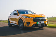 Ford Mustang Mach E GT 2022 front quarter tracking