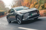 Toyota bz4X front quarter tracking 2023