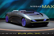 Nissan Max Out EV convertible front three quarter