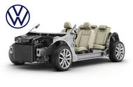 VW MQB platform with logo
