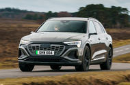 audi q8 e tron review 2023 001 cornering front