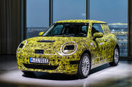 Mini cooper electric side 3 4 static