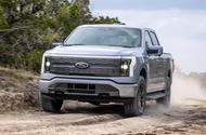 Ford F150 Lightning 2023 front quarter tracking
