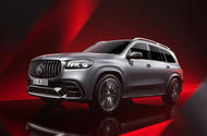 Mercedes AMG GLS 63 2023 front quarter tracking