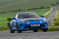 01 Alpine A110 R UK FD 2023 lead front cornering