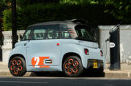 Citroen Ami connected to kerbside EV chargepoint