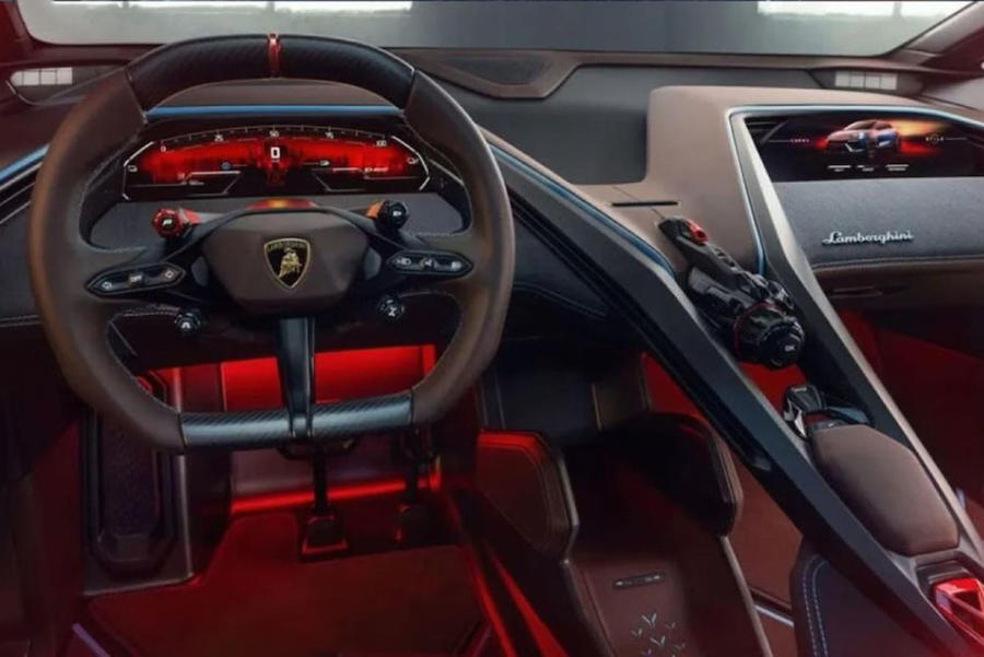 Lamborghini Lanzandor dashboard