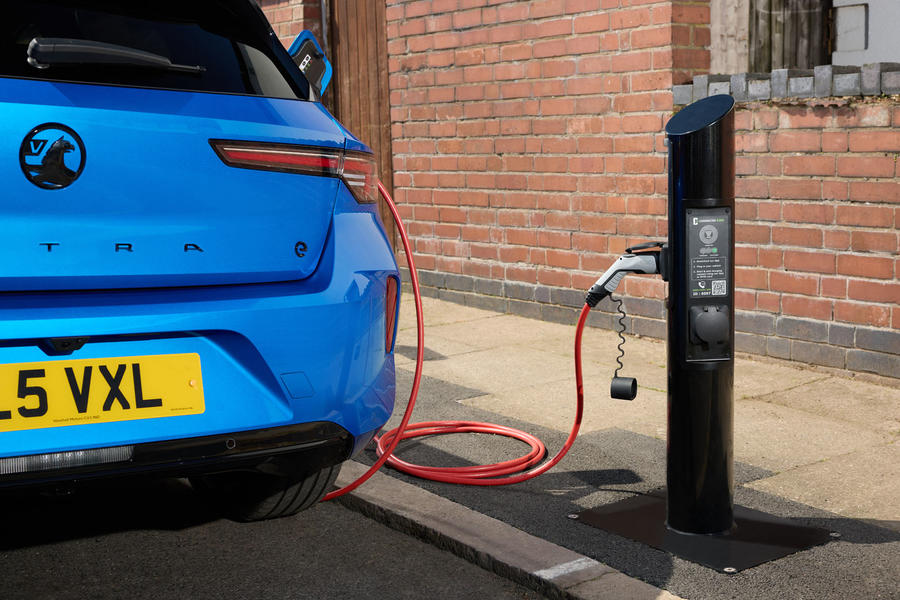 Vauxhall Astra Electric charging at kerbside