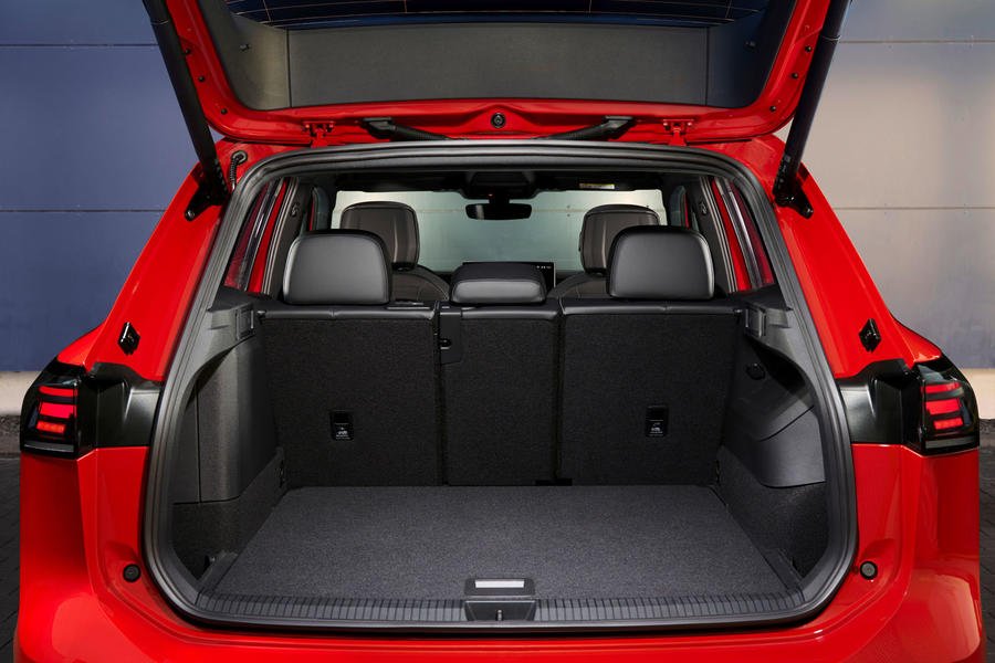 Red 2024 Volkswagen Tiguan boot open