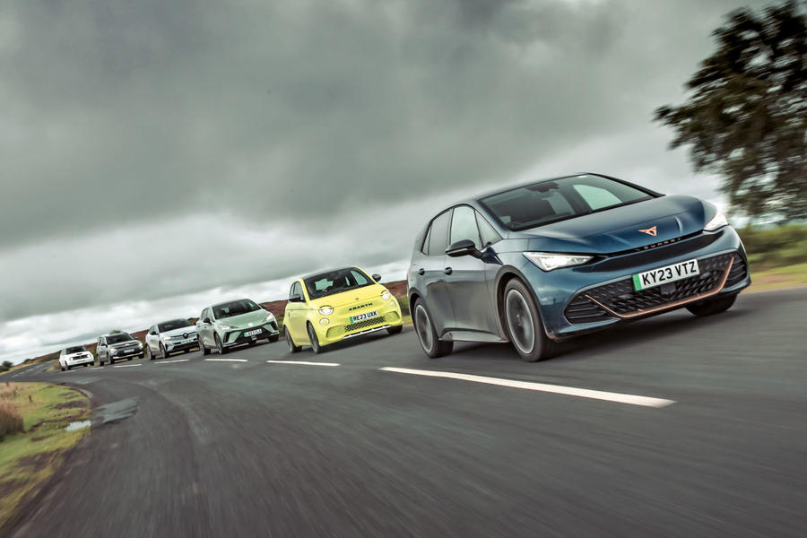 Cupra Born leading pack of electric cars – front