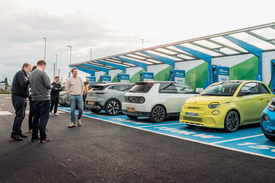 Electric cars charging
