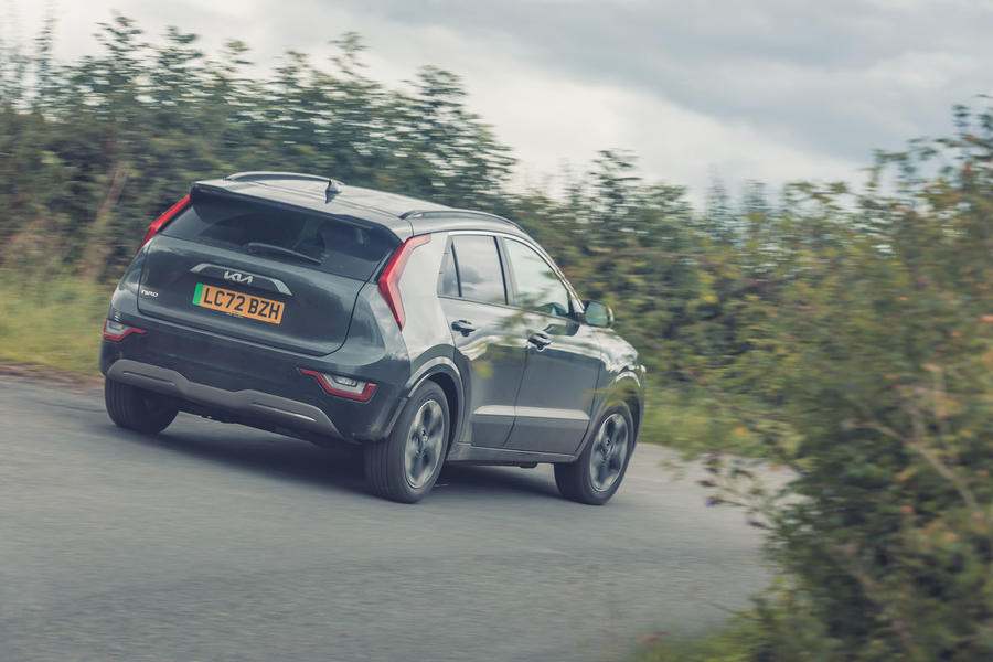 Kia Niro EV rear quarter cornering