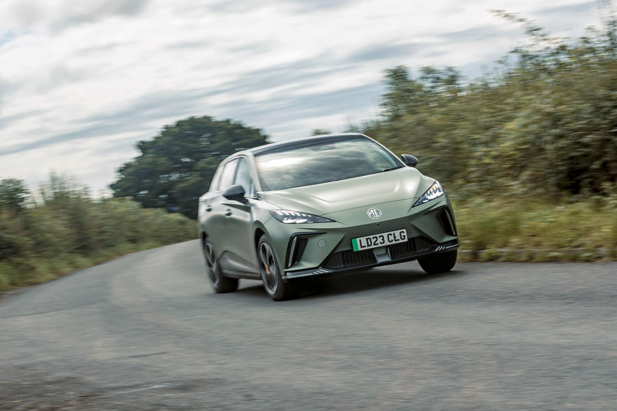 MG4 XPower front cornering
