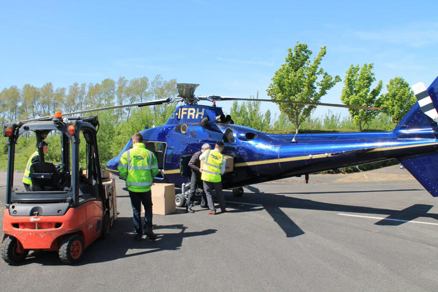 Priority Freight  helicopter
