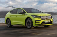 Skoda Enyaq VRS coupe front three quarter