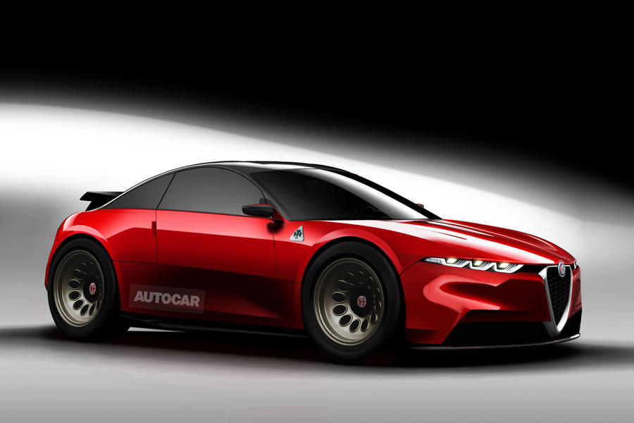 Alfa Romeo GTV successor render – front quarter