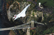 Concorde Clifton suspension bridge