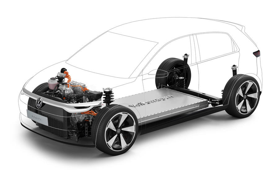 Volkswagen ID2all underpinnings sketch