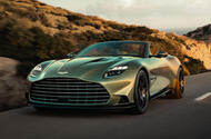 Aston Martin Vanquish Volante front quarter tracking