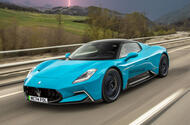 maserati mc20 ev foglore front three quarter