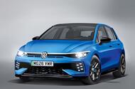 volkswagen golf r 9 render front three quarter 1