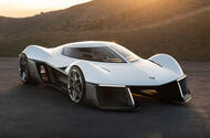 Chevrolet Corvette EV concept GM Advanced Design Europe front quarter lead