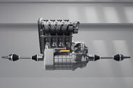 Horse drop in hybrid powertrain