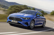 2025 Mercedes Benz CLA   blue car front cornering