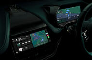 Aston Martin Apple Carplay maps on both screens Aston Martin Apple Carplay maps on both screens