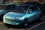 Skoda Favorit reimagined front quarter static