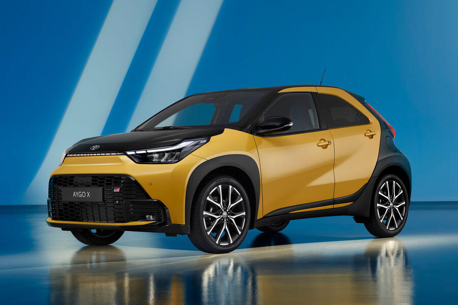 2026 Toyota Aygo X GR Sport trim, front quarter static